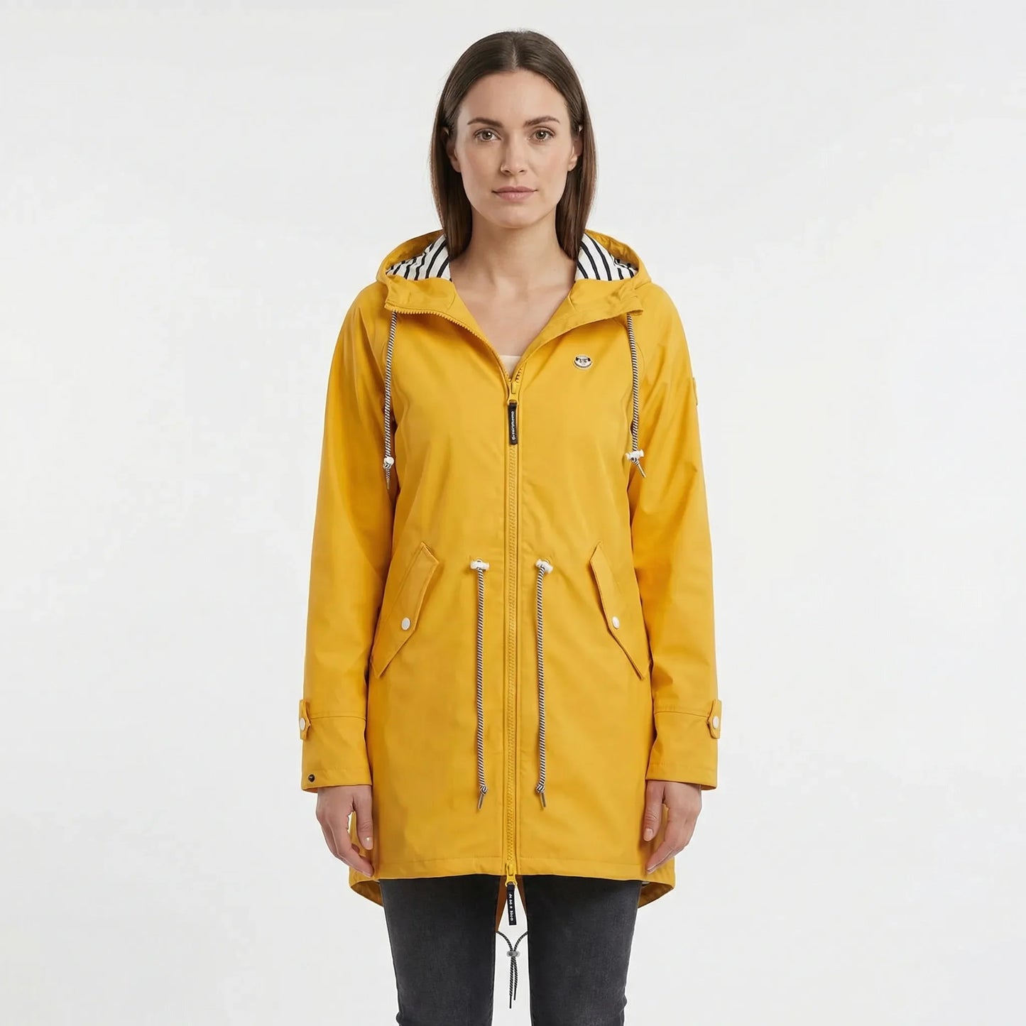 Weather-Ready Women's Raincoat Jacket With Zip - Angelique
