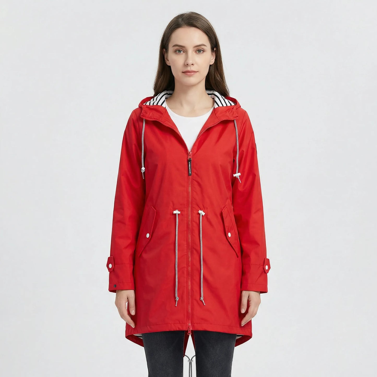 Weather-Ready Women's Raincoat Jacket With Zip - Angelique