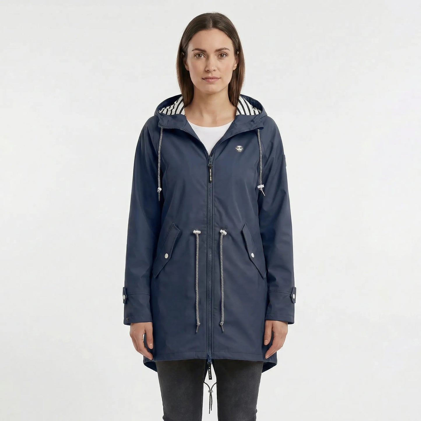 Weather-Ready Women's Raincoat Jacket With Zip - Angelique