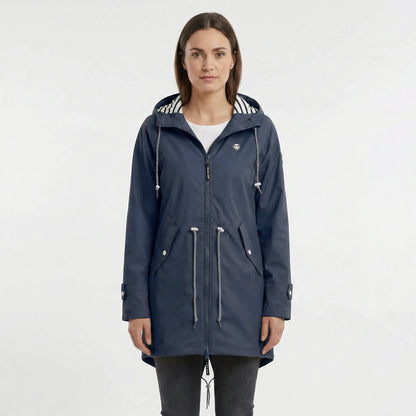 Weather-Ready Women's Raincoat Jacket With Zip - Angelique
