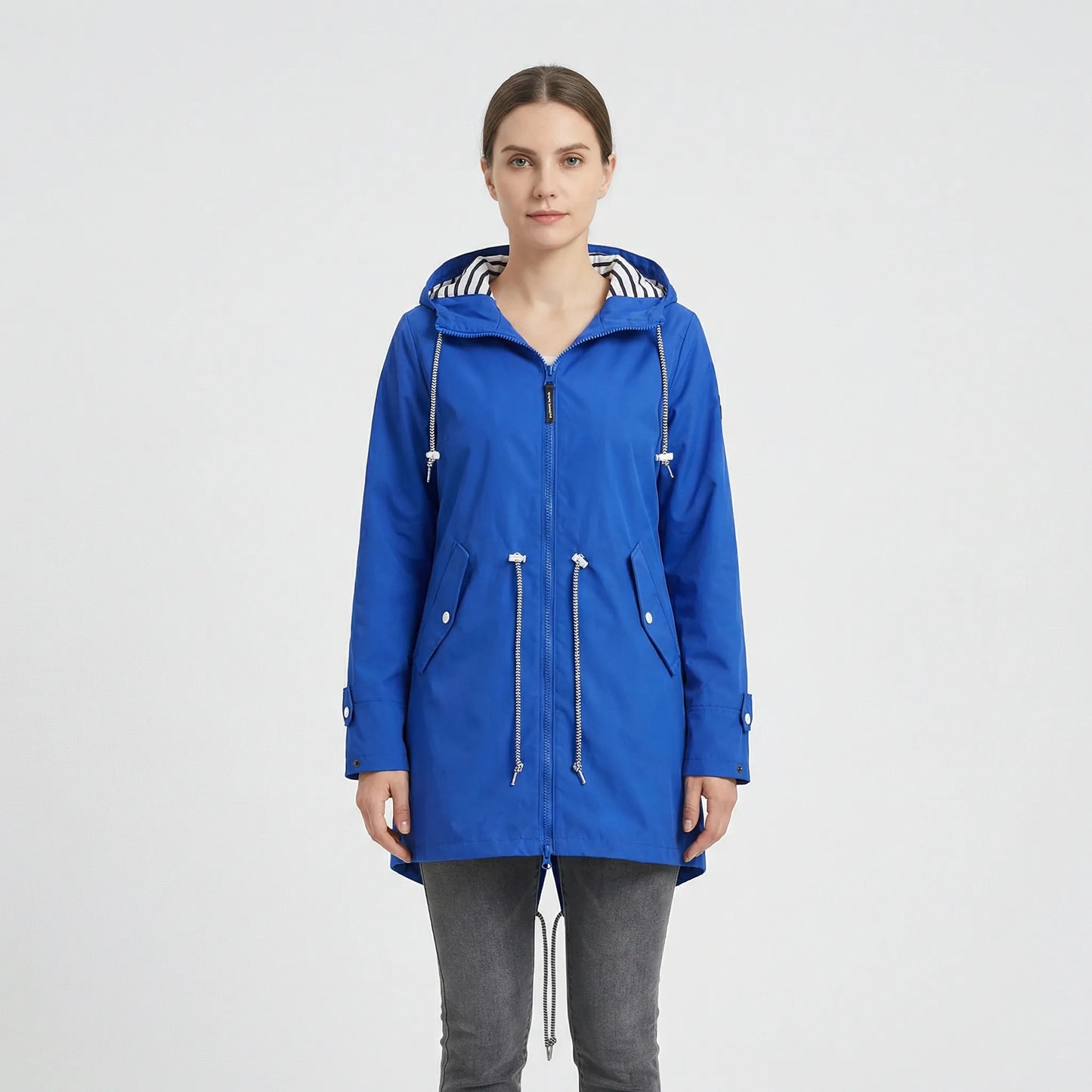 Weather-Ready Women's Raincoat Jacket With Zip - Angelique