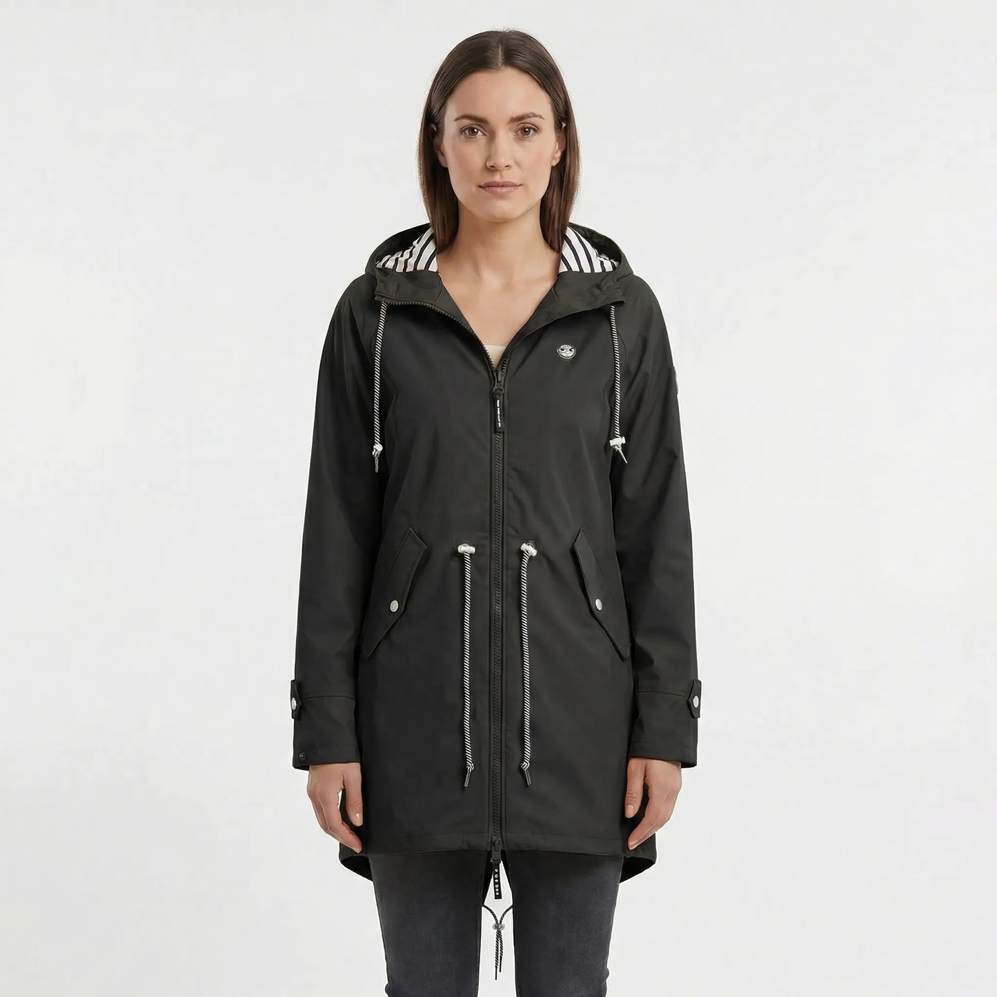 Weather-Ready Women's Raincoat Jacket With Zip - Angelique