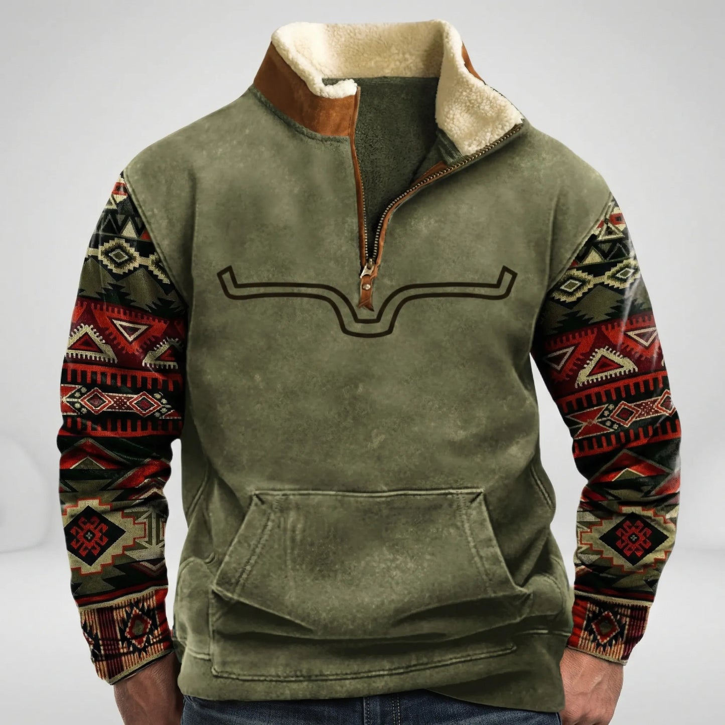 Western-Inspired Pullover - Jaden