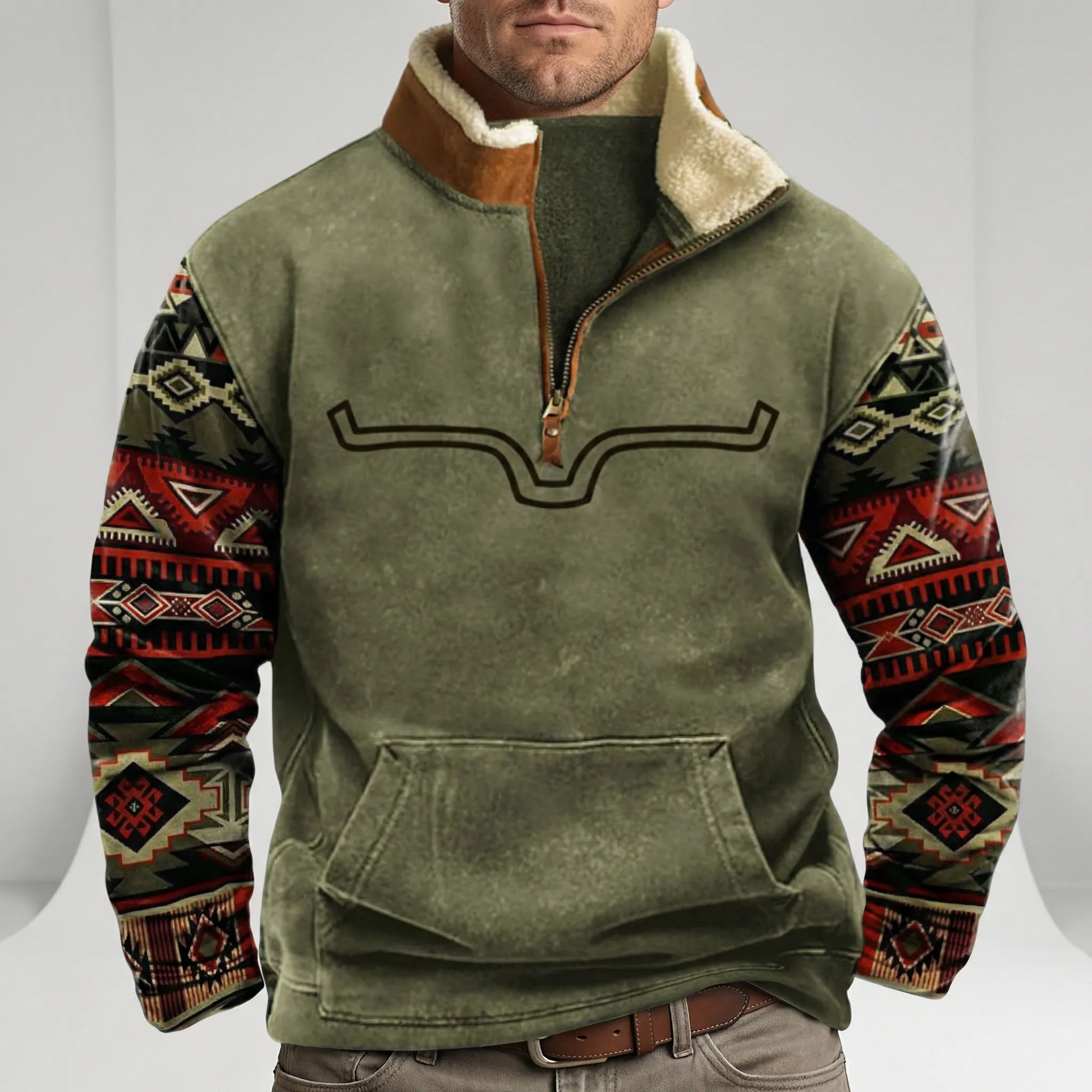 Western-Inspired Pullover - Jaden