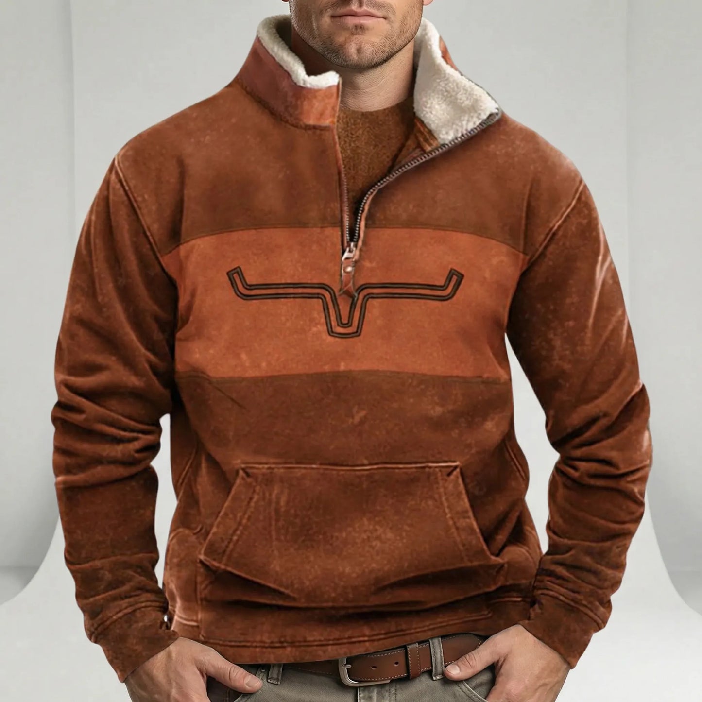 Western-Inspired Pullover - Jaden