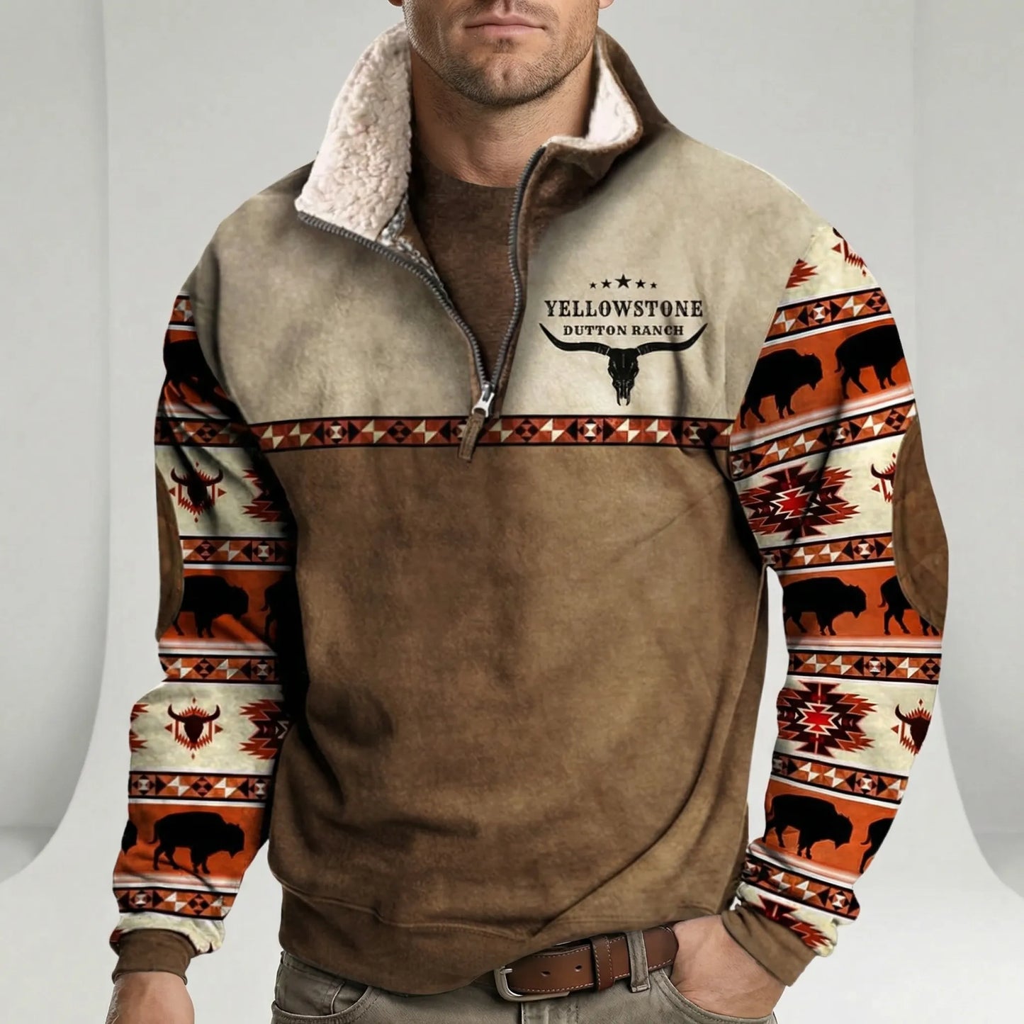 Western-Inspired Pullover - Jaden