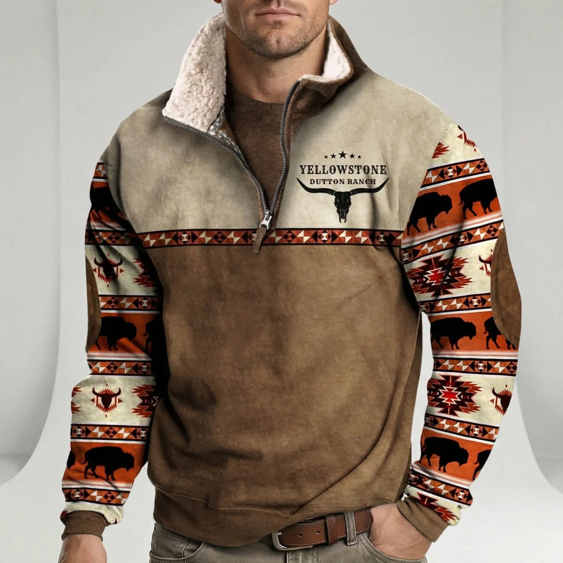 Western-Inspired Pullover - Jaden