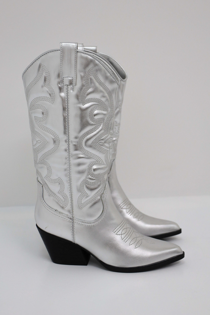 Western-Style Block Heel Boot - Danielle