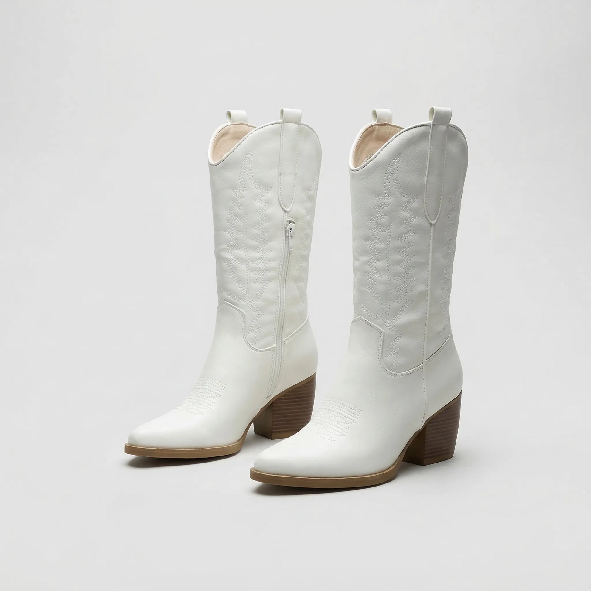 Western-Style Block Heel Boot - Danielle