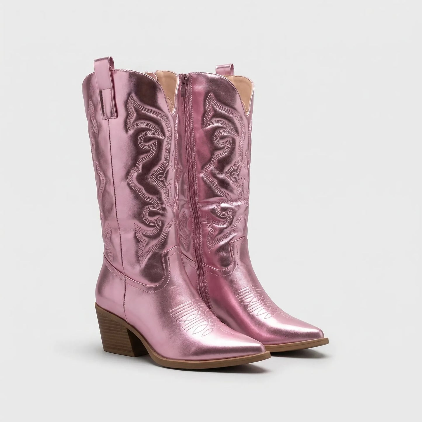 Western-Style Block Heel Boot - Danielle