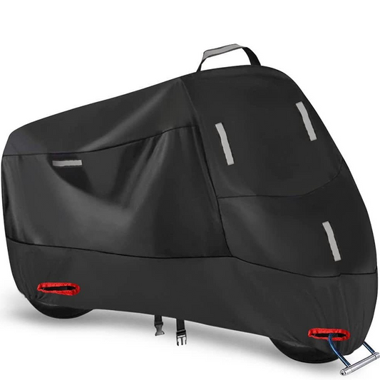 Weatherproof Motorcycle Cover | Oxford Fabric | Reflective Strips & Lock Holes 9