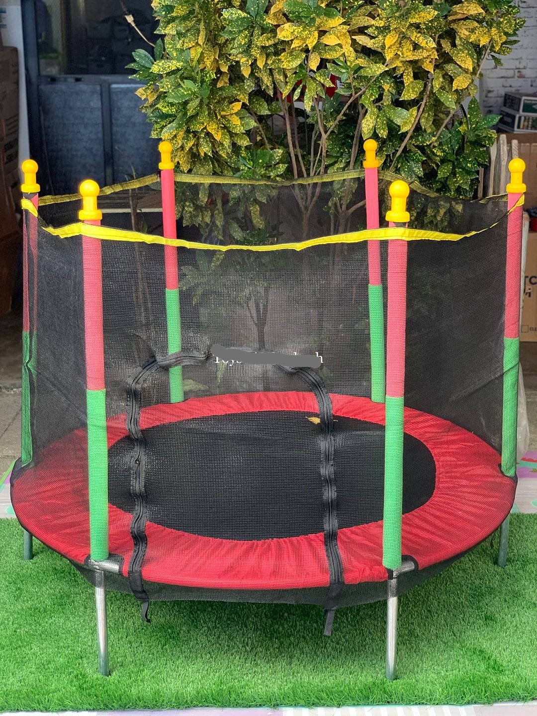 Children's trampoline with safety net – Jumpie KidsTramp