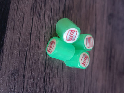 Set of 4 Glow-in-the-Dark Valve Caps with Logo – LuxaGlow