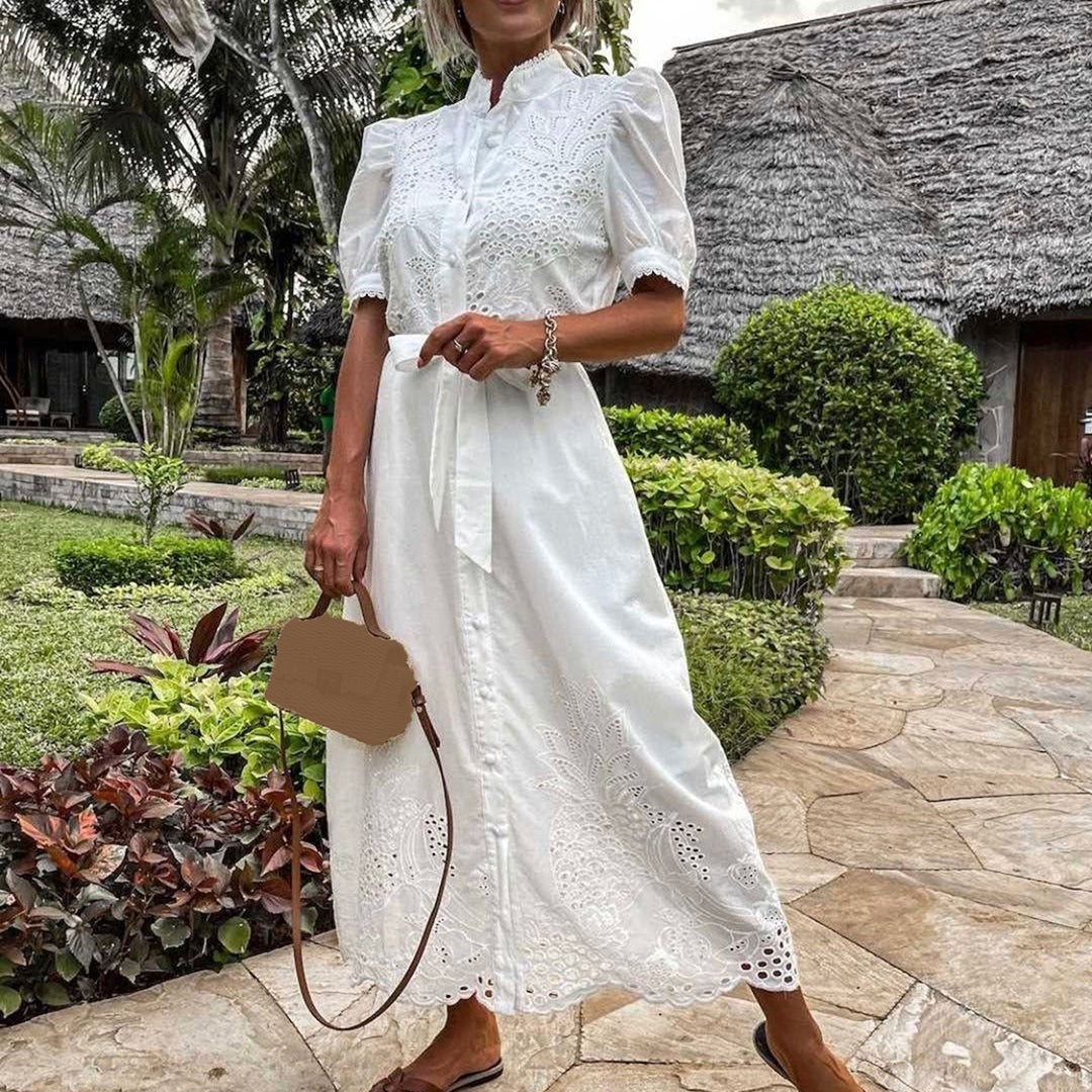 Maxi Dress with Embroidery – Celeste