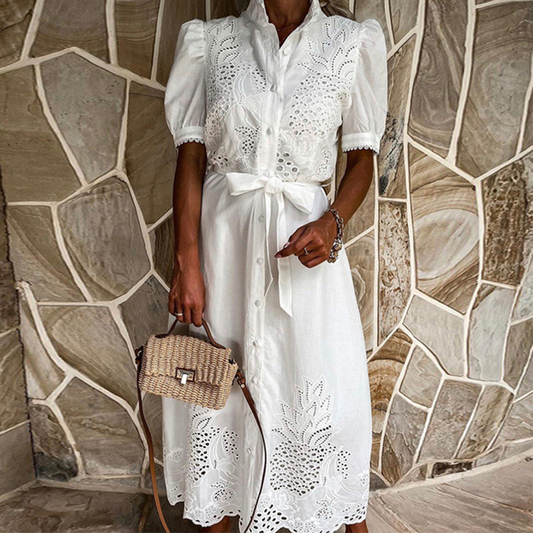 Maxi Dress with Embroidery – Celeste
