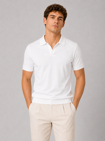 Men's Silky Touch Polo Shirt - Breathable Soft Solid Summer Top 1