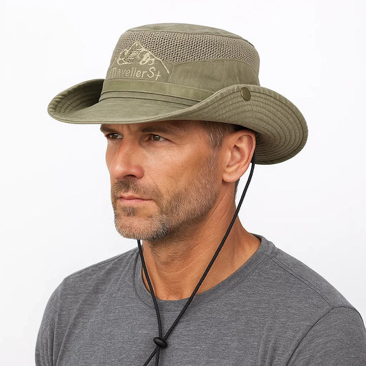 Wide-Brim Sun Hat For Outdoor Activities - Noah