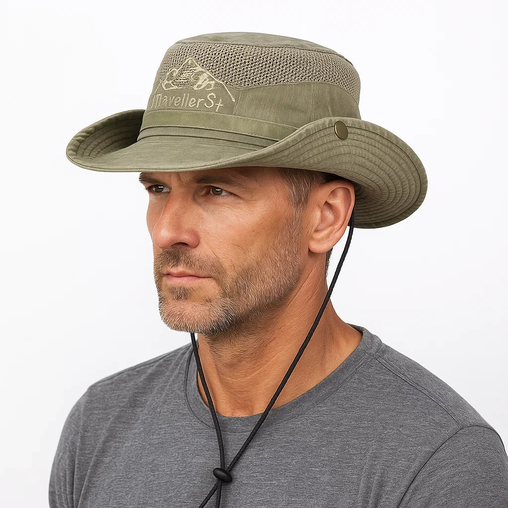 Wide-Brim Sun Hat For Outdoor Activities - Noah