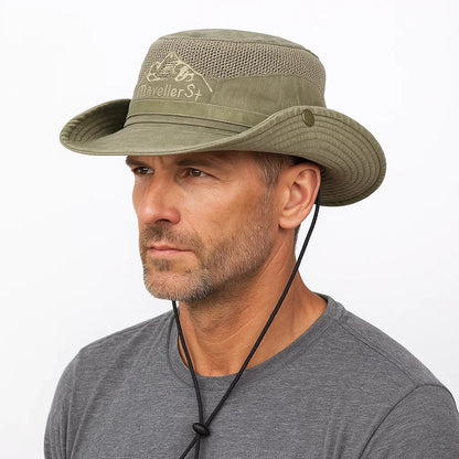 Wide-Brim Sun Hat For Outdoor Activities - Noah