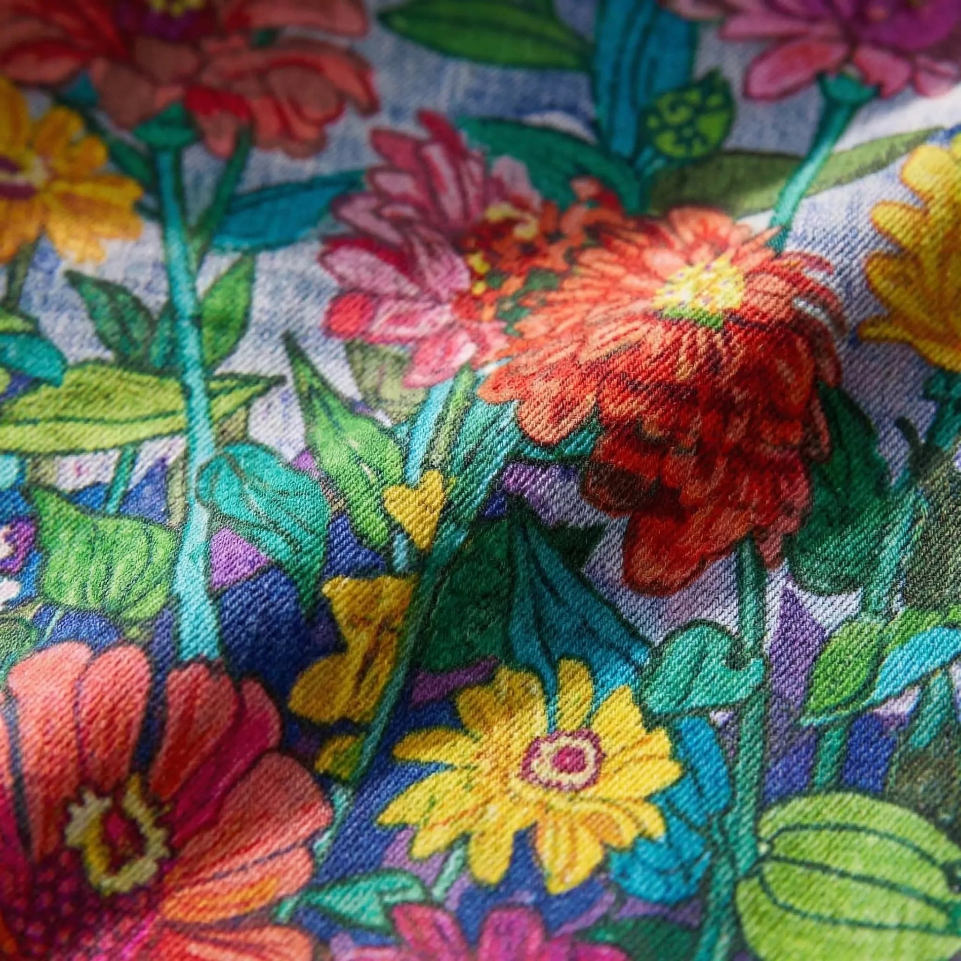 Wide-Leg Floral Print Trousers - Alexis