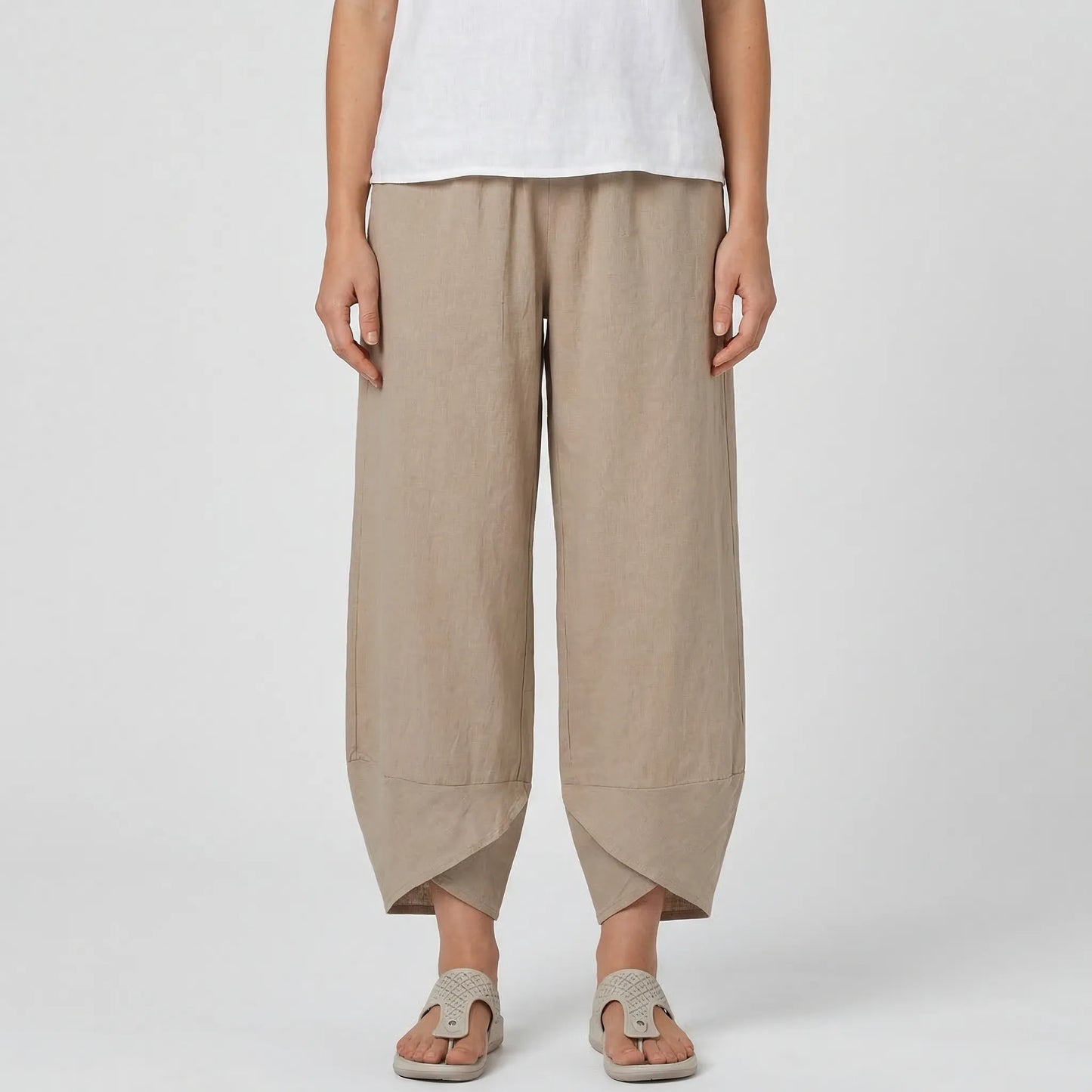 Wide-Leg Relaxed Fit Trousers - Sheryl