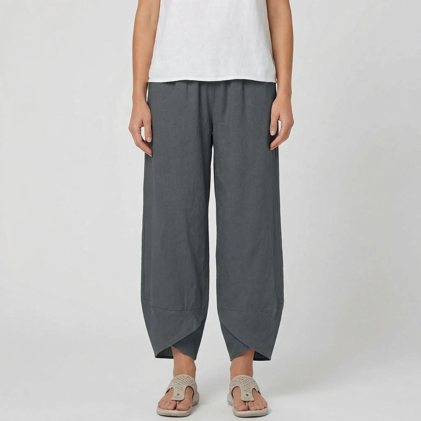 Wide-Leg Relaxed Fit Trousers - Sheryl