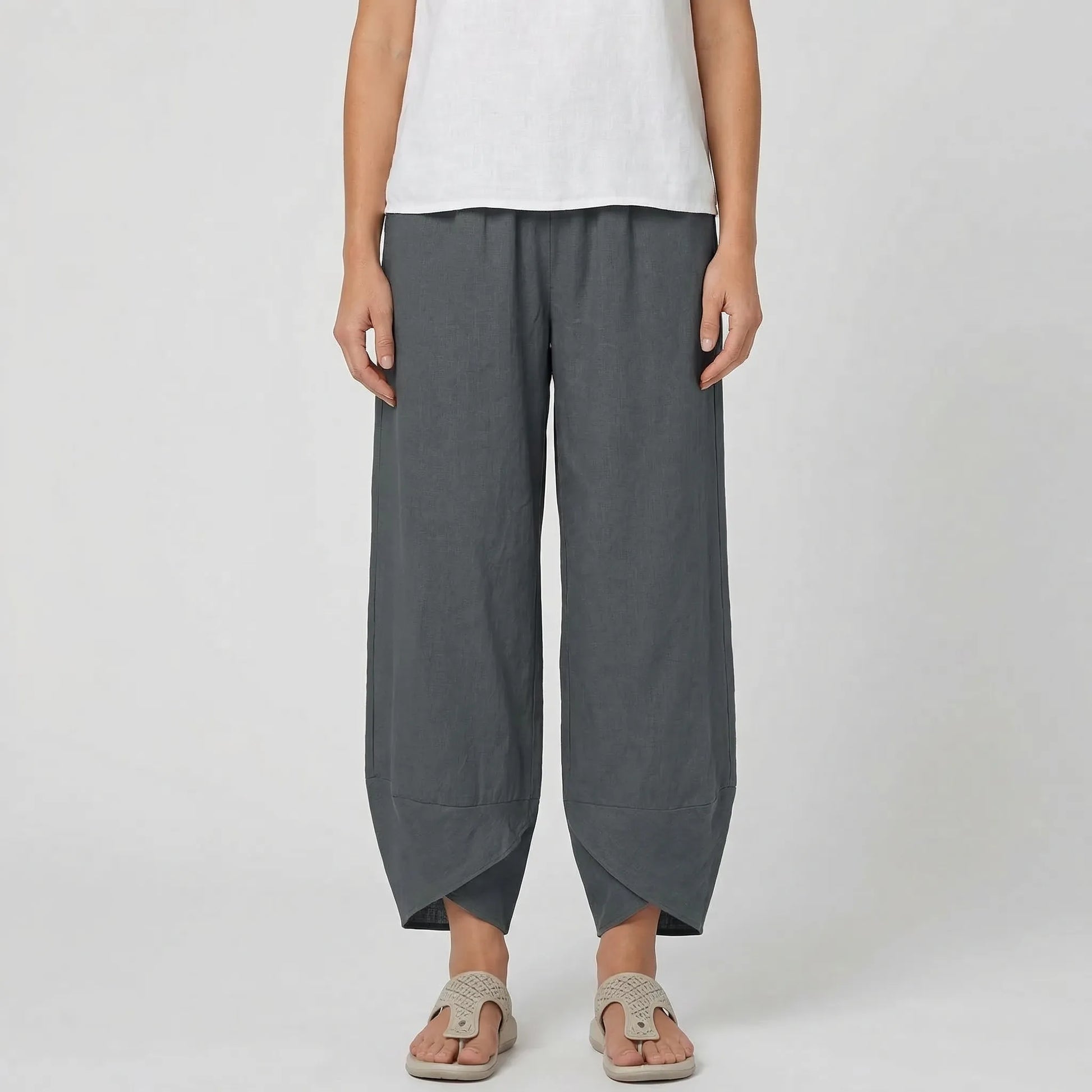 Wide-Leg Relaxed Fit Trousers - Sheryl