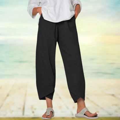 Wide-Leg Relaxed Fit Trousers - Sheryl