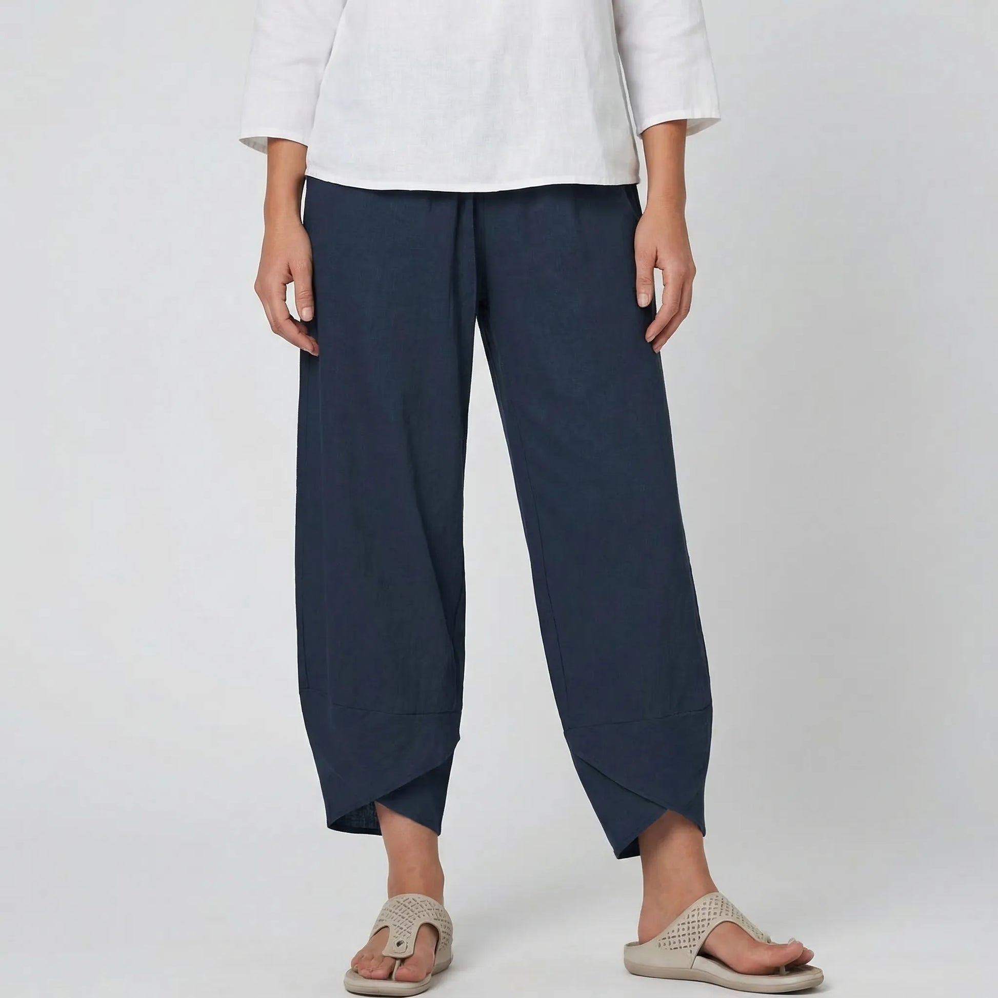 Wide-Leg Relaxed Fit Trousers - Sheryl