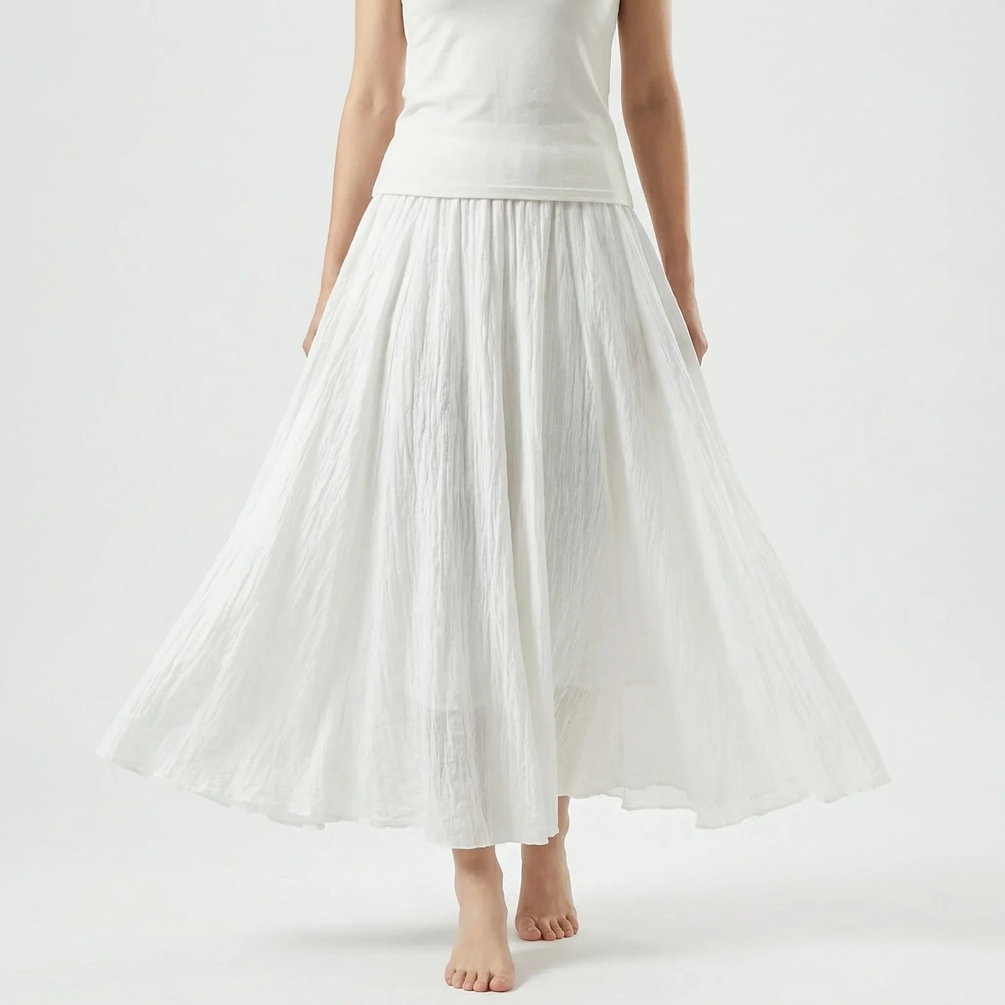 Wide Hem Maxi Skirt - Leticia