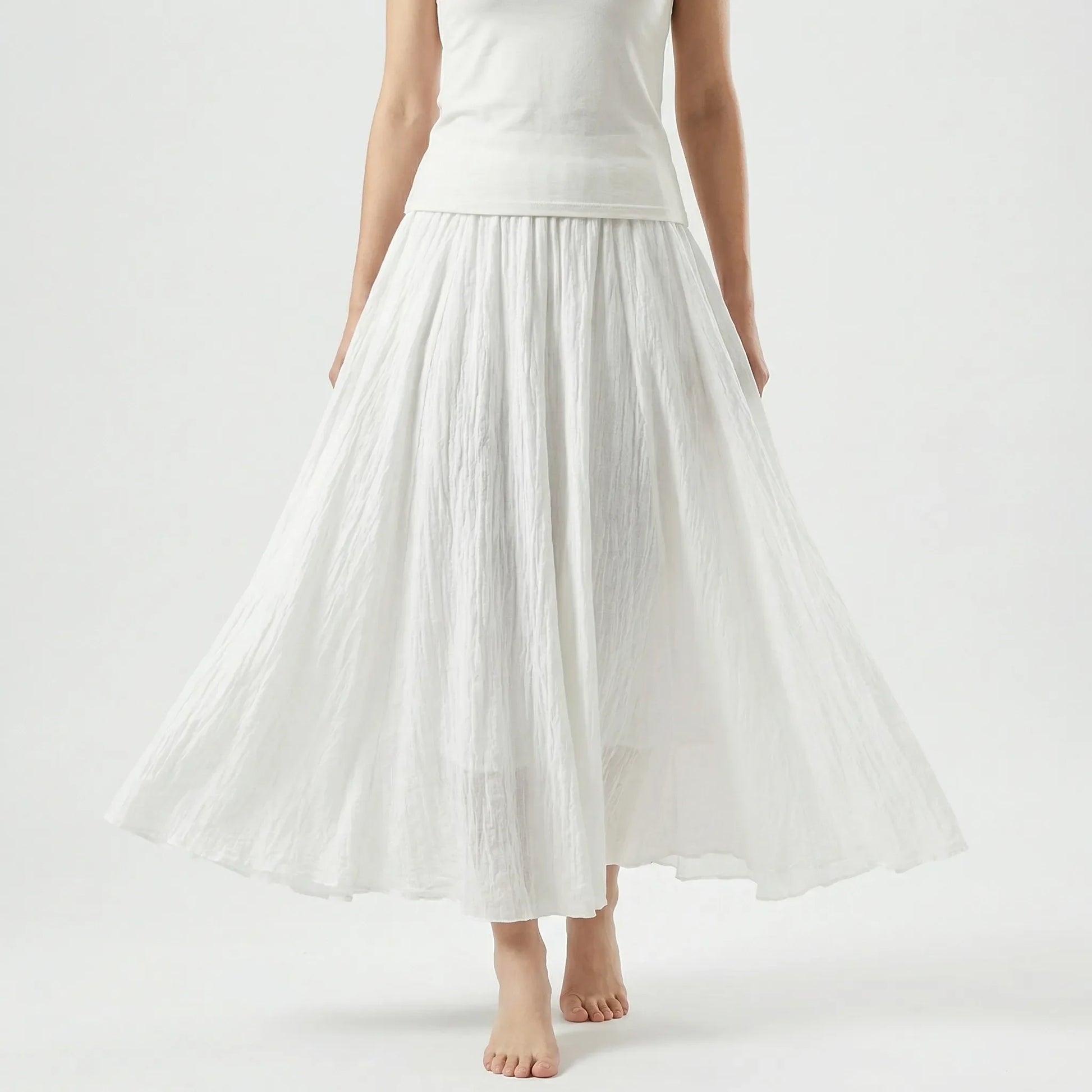 Wide Hem Maxi Skirt - Leticia