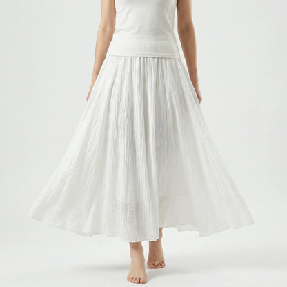 Wide Hem Maxi Skirt - Leticia