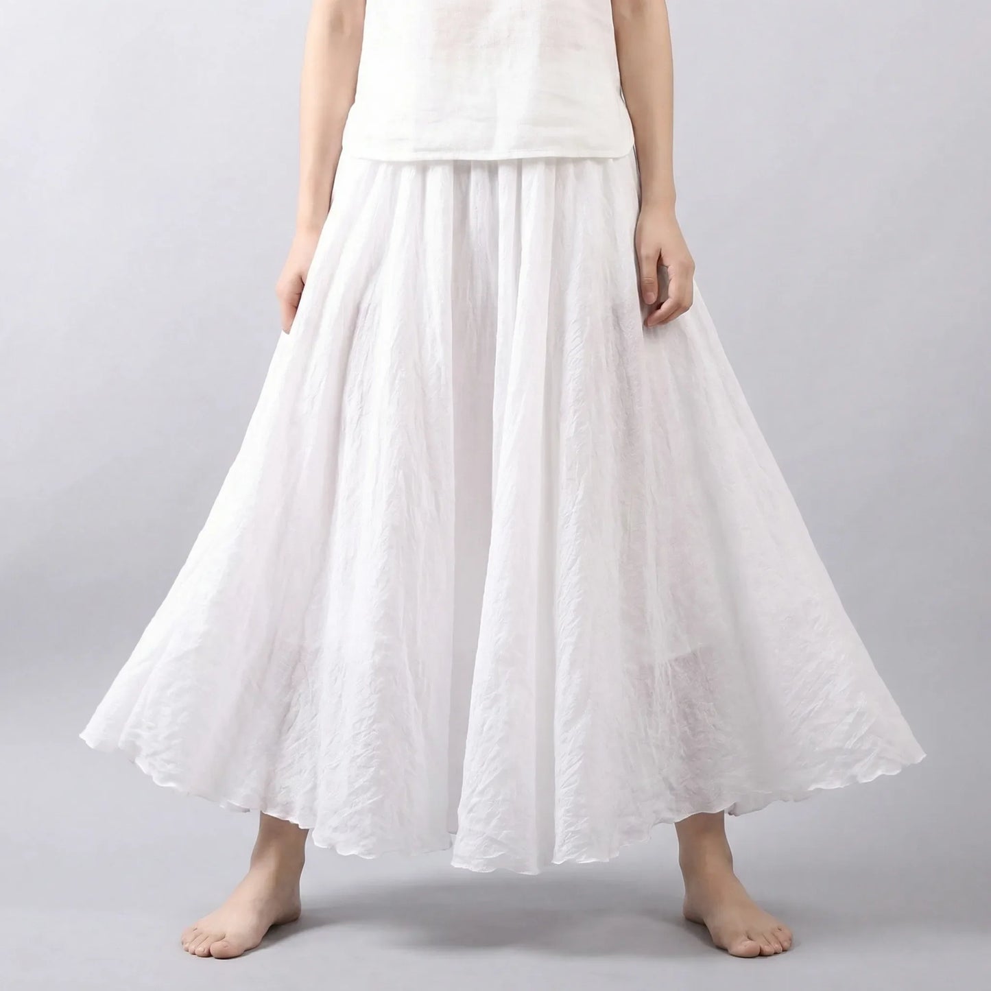 Wide Hem Maxi Skirt - Leticia