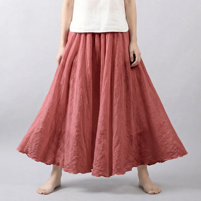 Wide Hem Maxi Skirt - Leticia