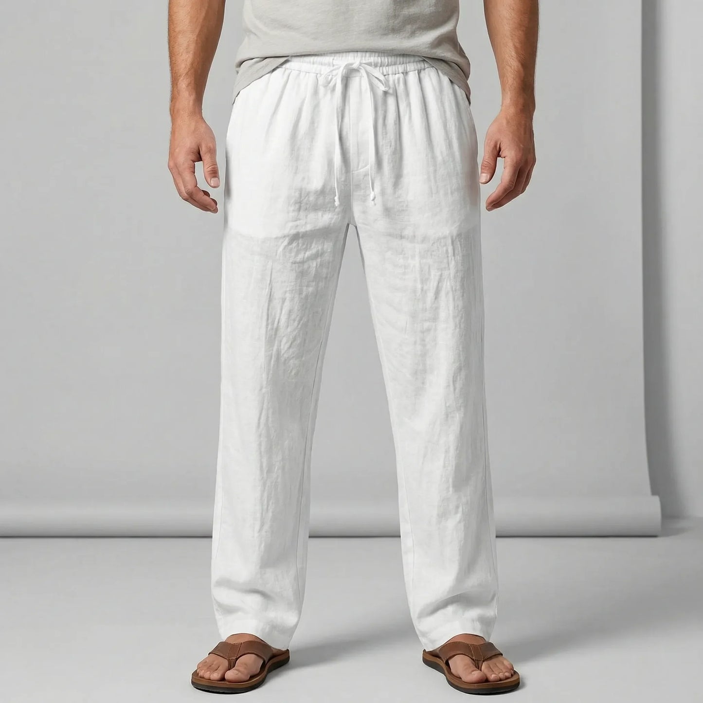 Wide Leg Casual Trousers For Men - Noel