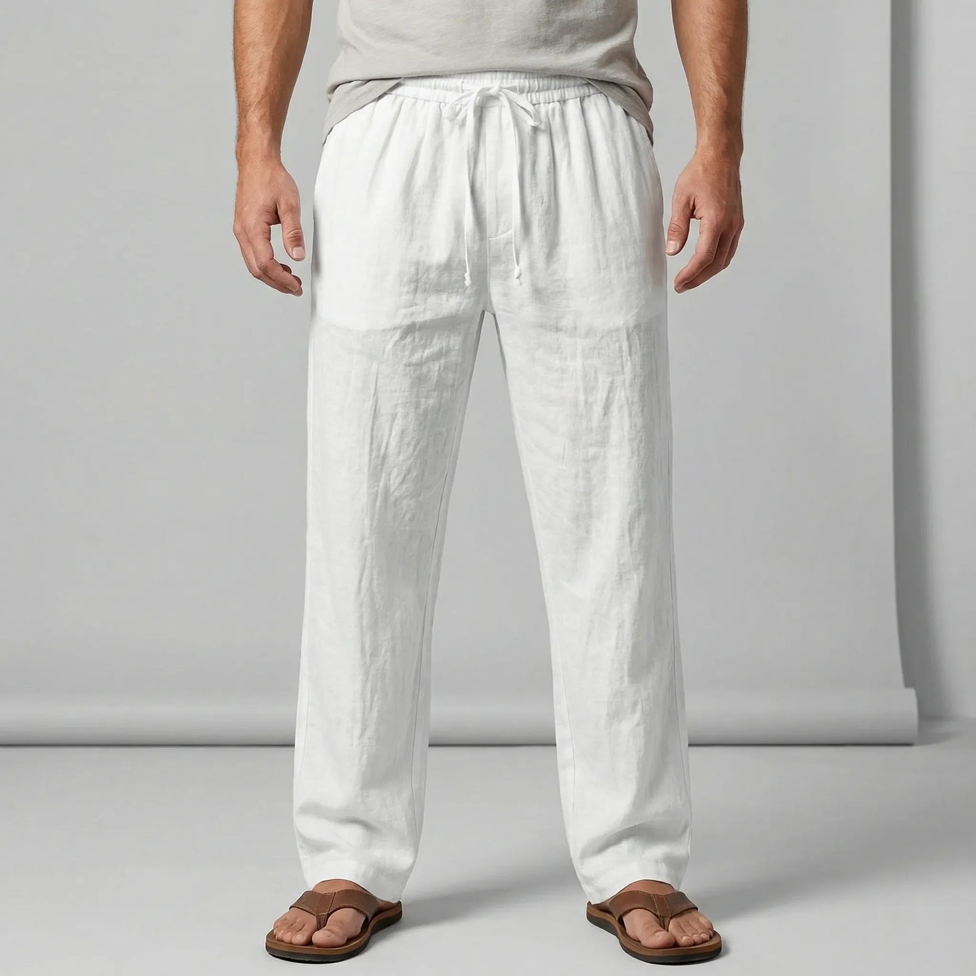 Wide Leg Casual Trousers For Men - Noel