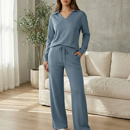 Wide Leg Loungewear Set - Joleen
