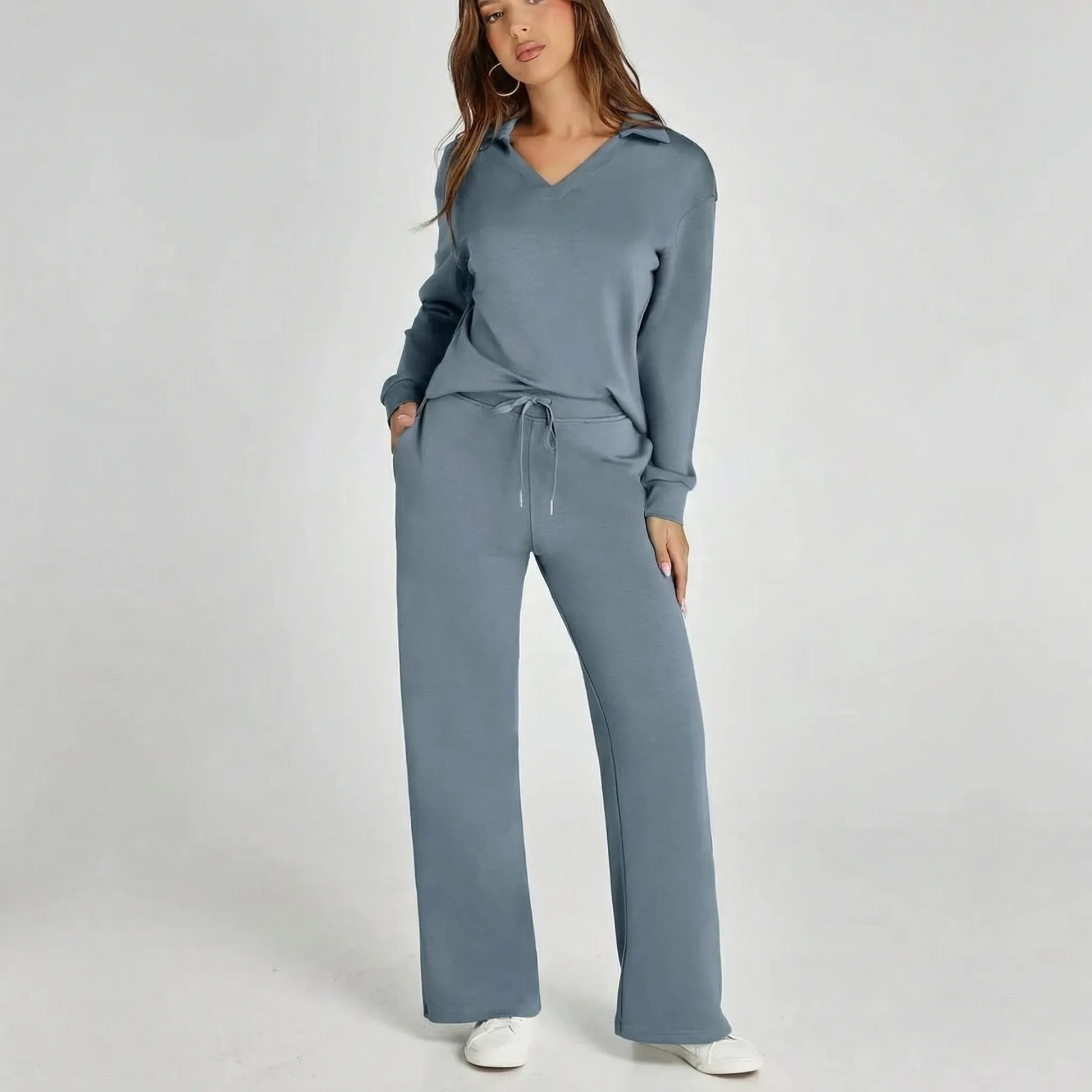 Wide Leg Loungewear Set - Joleen