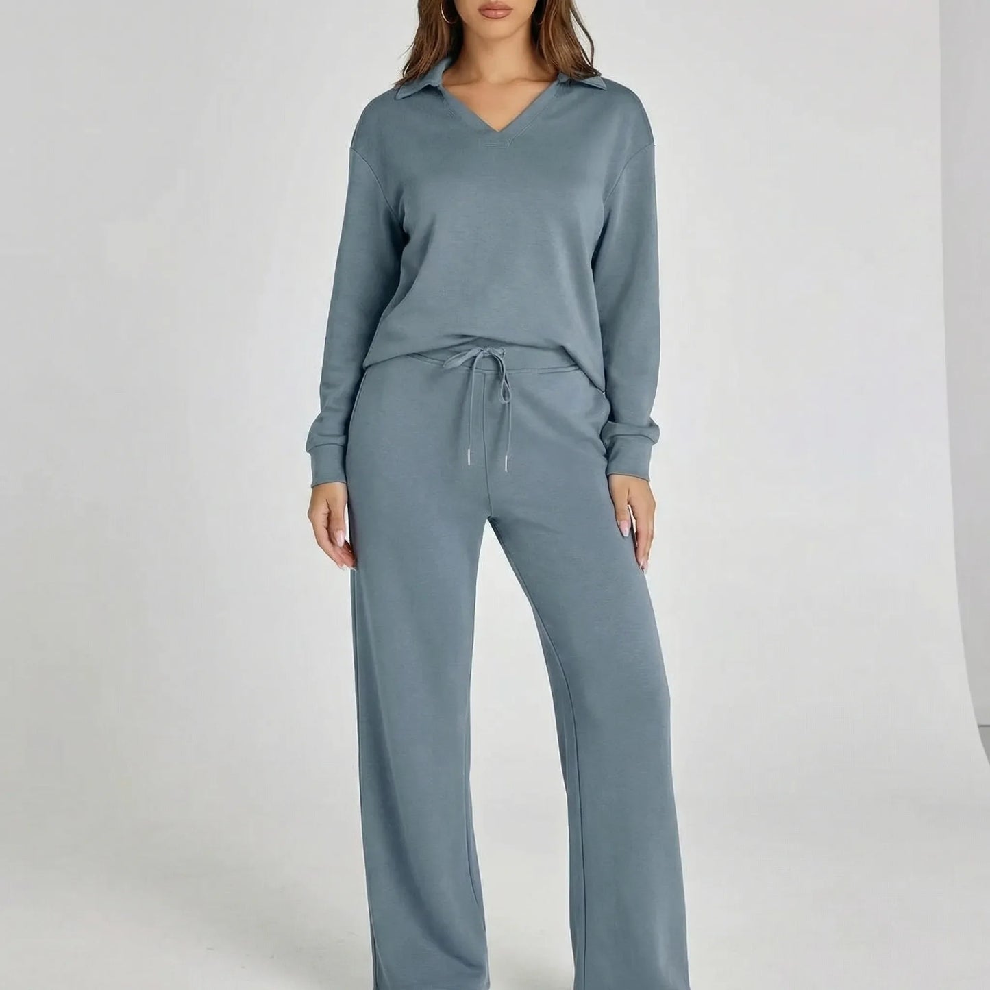 Wide Leg Loungewear Set - Joleen