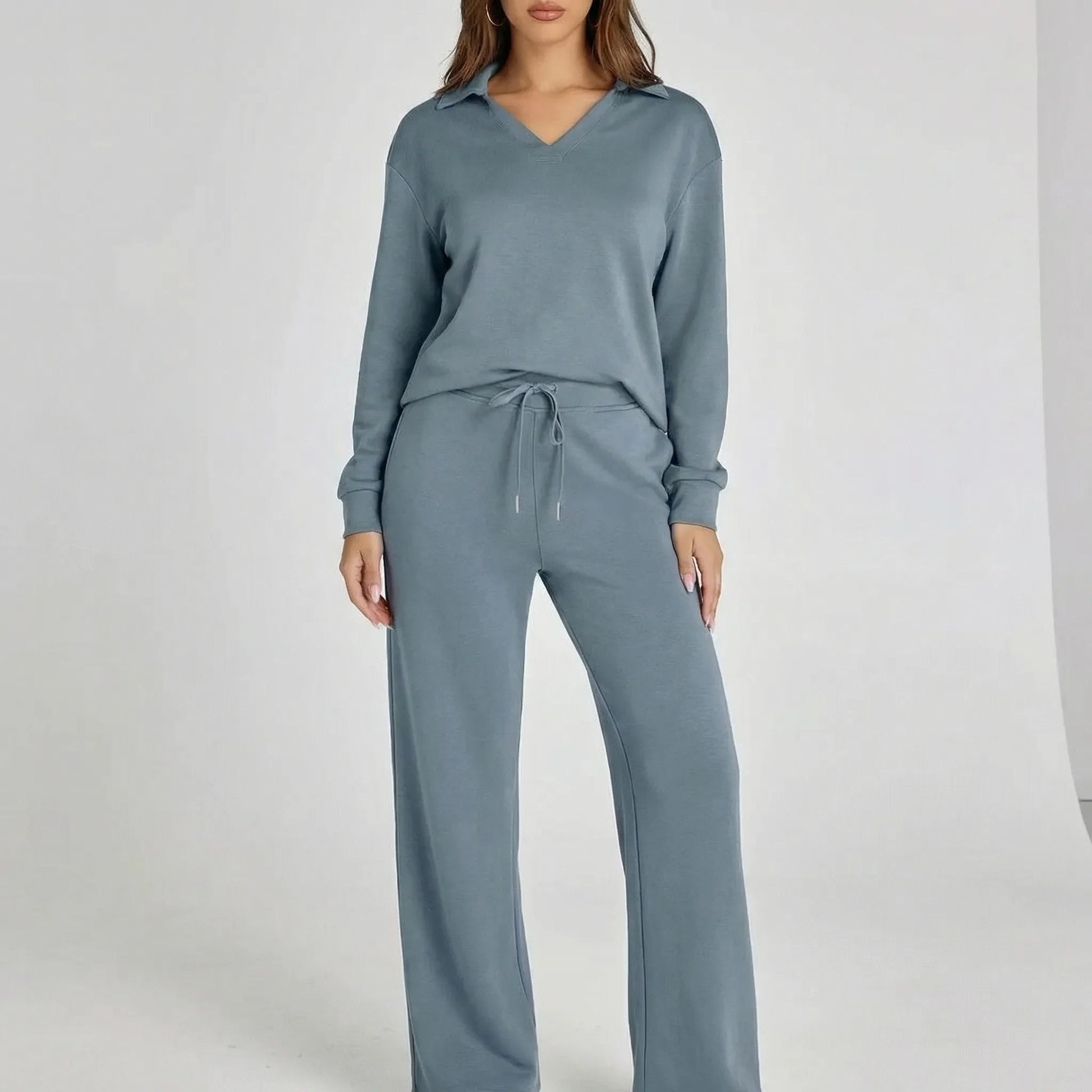 Wide Leg Loungewear Set - Joleen