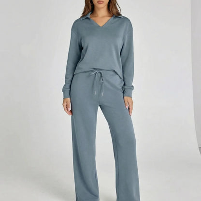 Wide Leg Loungewear Set - Joleen