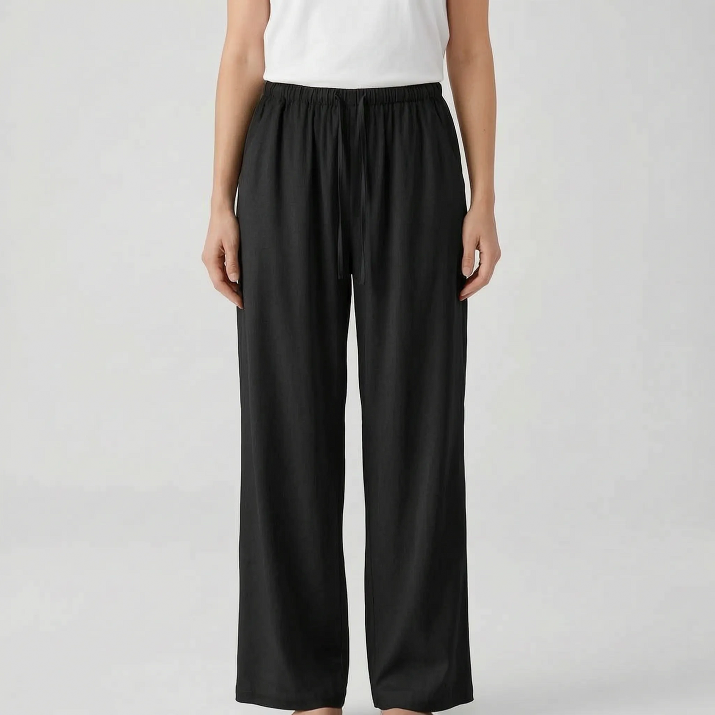 Wide Leg Summer Trousers -  Hazel