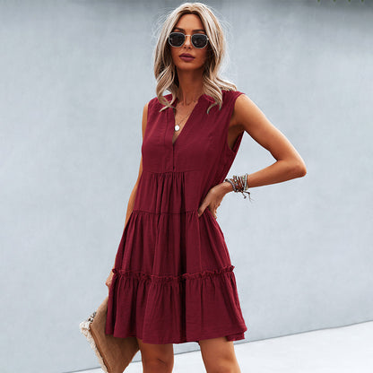 Cheerful summer dress with a relaxed fit – Elin