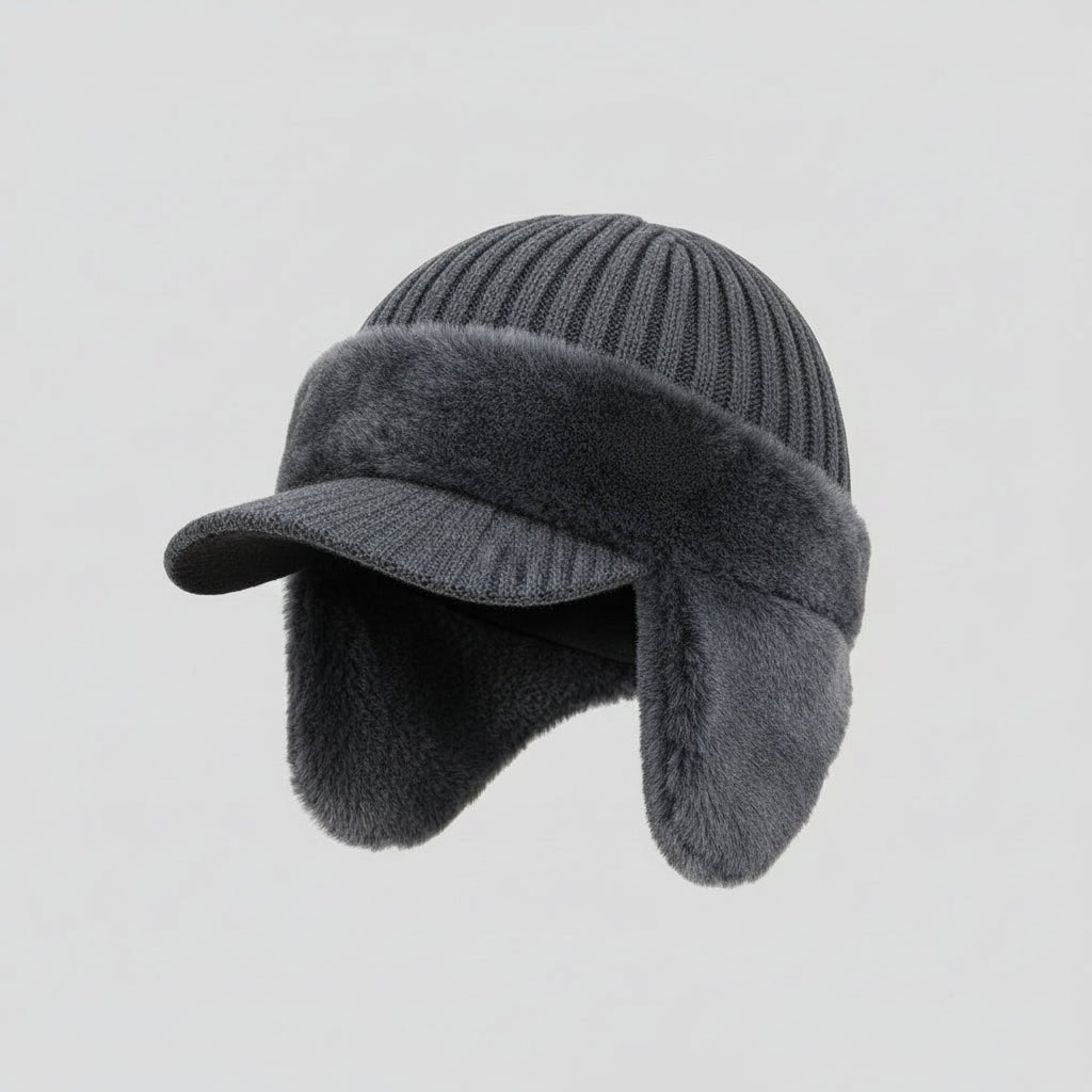 Winter Trapper Hat With Built-In Ear Protection - Mildred