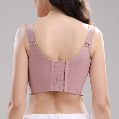 Front closure bra with floral lace - Emilia