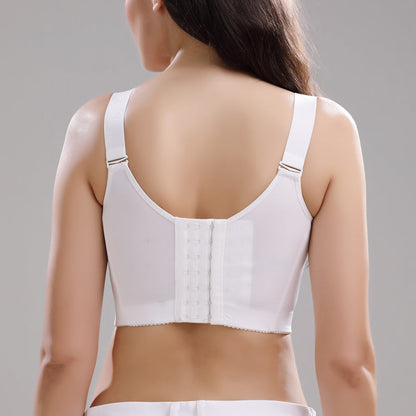 Front closure bra with floral lace - Emilia
