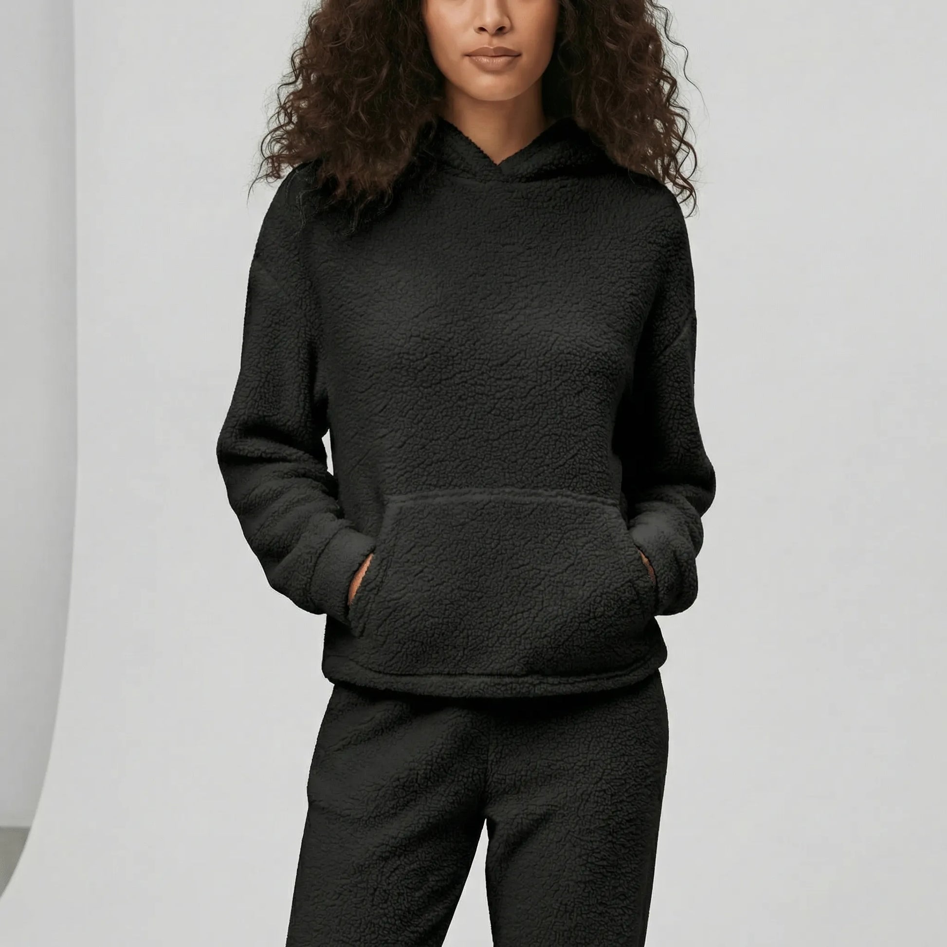 Women Loungewear Set With Kangaroo Pocket - Milana