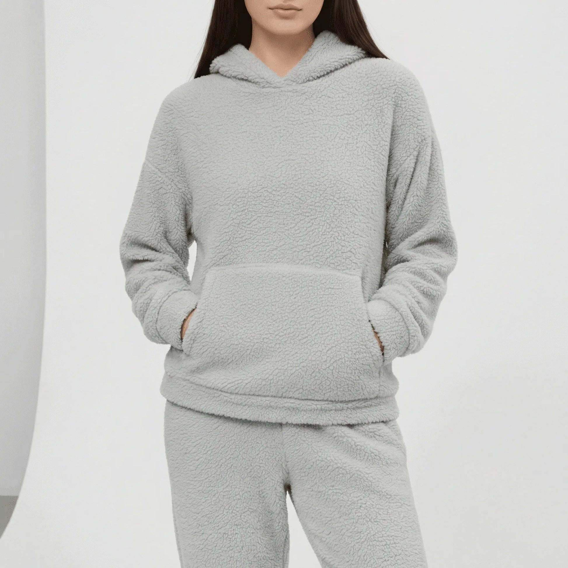 Women Loungewear Set With Kangaroo Pocket - Milana