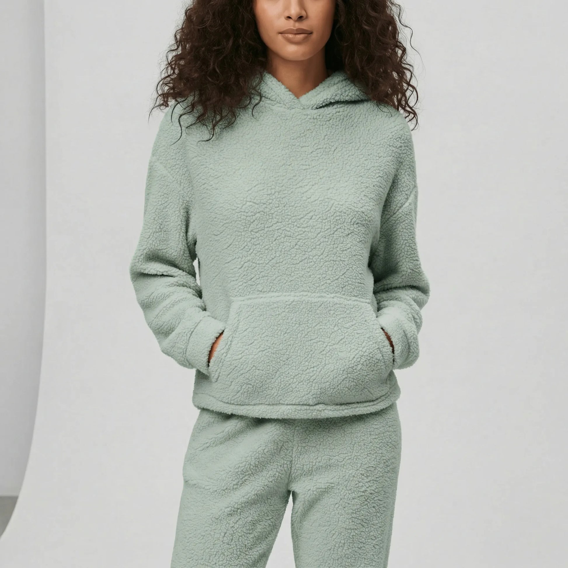Women Loungewear Set With Kangaroo Pocket - Milana