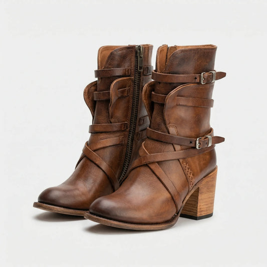 Women's Heeled Ankle Boots - Lenia